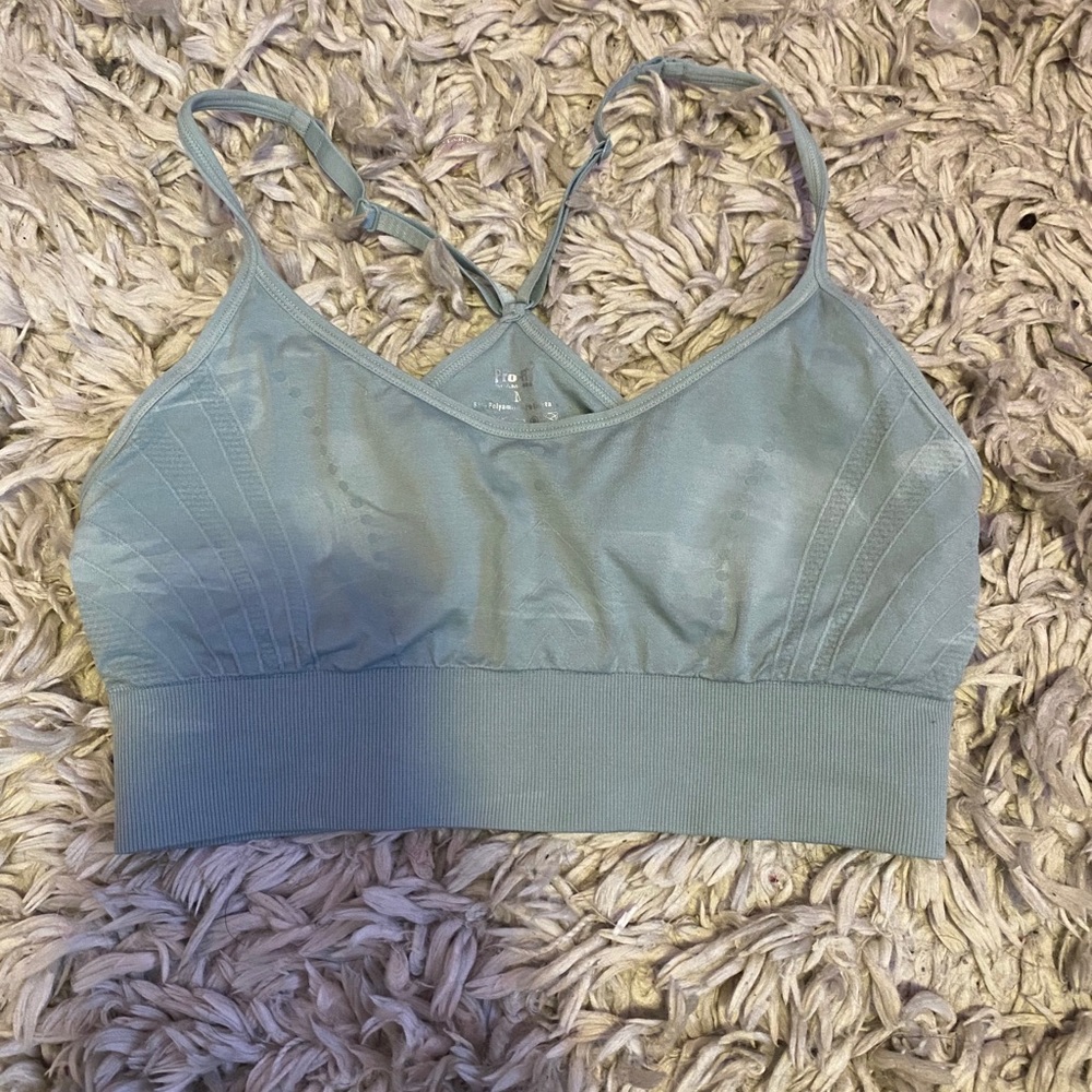 green sports bra